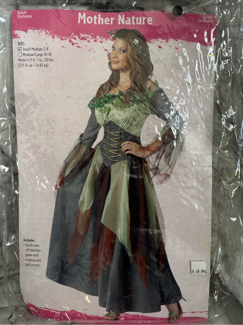 Mother Nature Women's Costume - Green and Brown